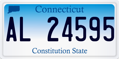 CT license plate AL24595