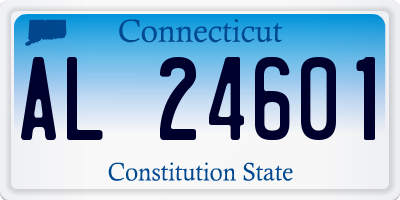 CT license plate AL24601