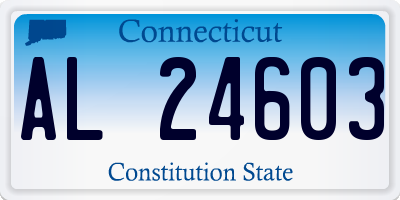 CT license plate AL24603