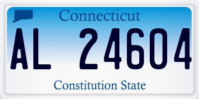 CT license plate AL24604