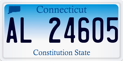 CT license plate AL24605