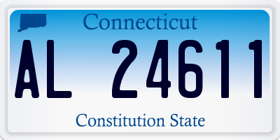 CT license plate AL24611
