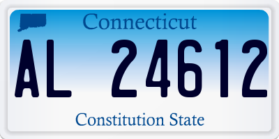 CT license plate AL24612