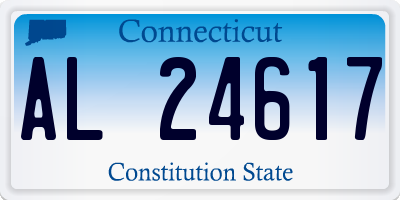 CT license plate AL24617