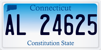 CT license plate AL24625