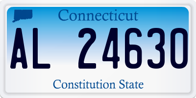 CT license plate AL24630