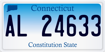 CT license plate AL24633