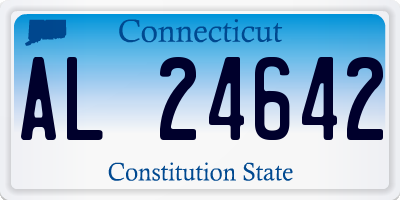 CT license plate AL24642