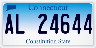 CT license plate AL24644