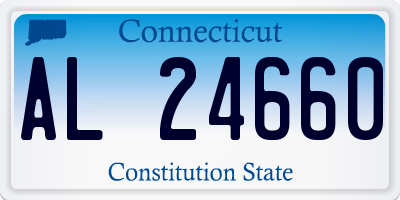 CT license plate AL24660