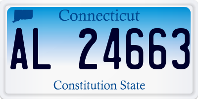 CT license plate AL24663