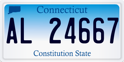 CT license plate AL24667