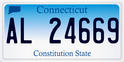CT license plate AL24669