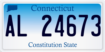 CT license plate AL24673