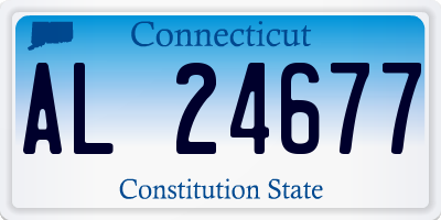 CT license plate AL24677