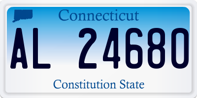 CT license plate AL24680