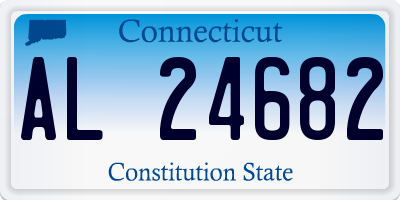 CT license plate AL24682