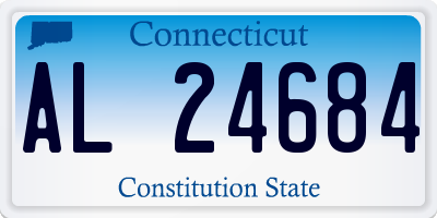 CT license plate AL24684