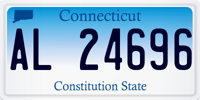 CT license plate AL24696