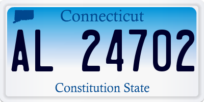 CT license plate AL24702