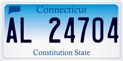 CT license plate AL24704