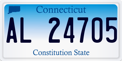 CT license plate AL24705