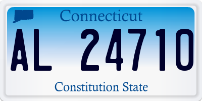 CT license plate AL24710