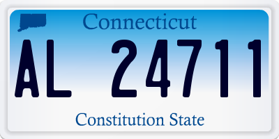 CT license plate AL24711