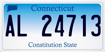 CT license plate AL24713