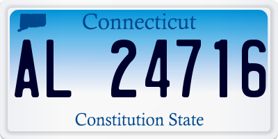 CT license plate AL24716
