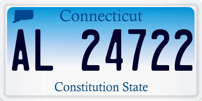 CT license plate AL24722