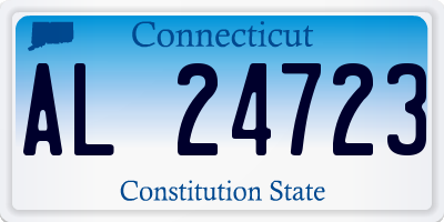 CT license plate AL24723