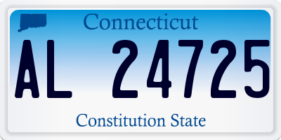 CT license plate AL24725