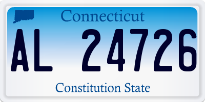 CT license plate AL24726
