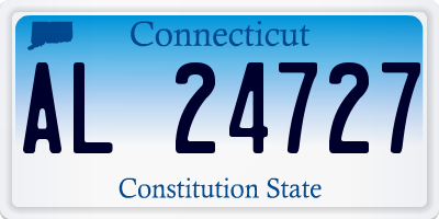 CT license plate AL24727