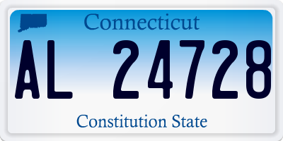 CT license plate AL24728