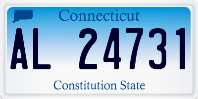 CT license plate AL24731