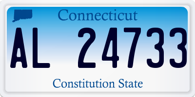 CT license plate AL24733