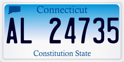 CT license plate AL24735