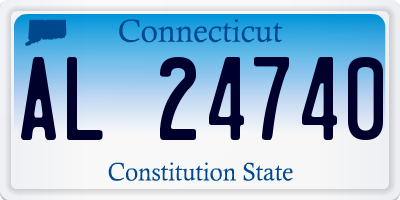 CT license plate AL24740
