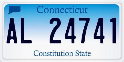 CT license plate AL24741