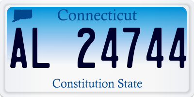 CT license plate AL24744
