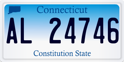 CT license plate AL24746