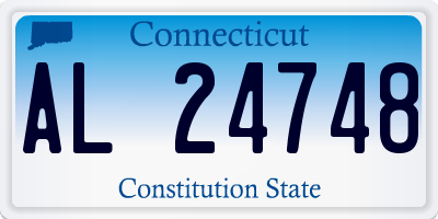 CT license plate AL24748