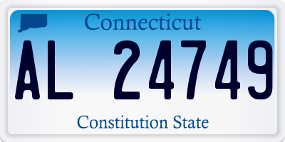CT license plate AL24749