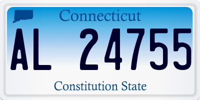 CT license plate AL24755