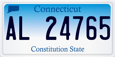CT license plate AL24765