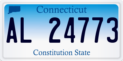 CT license plate AL24773