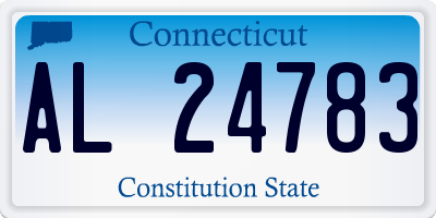 CT license plate AL24783