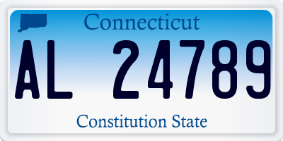 CT license plate AL24789